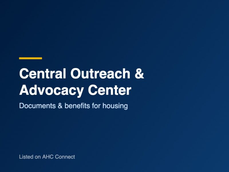 Central Outreach & Advocacy Center